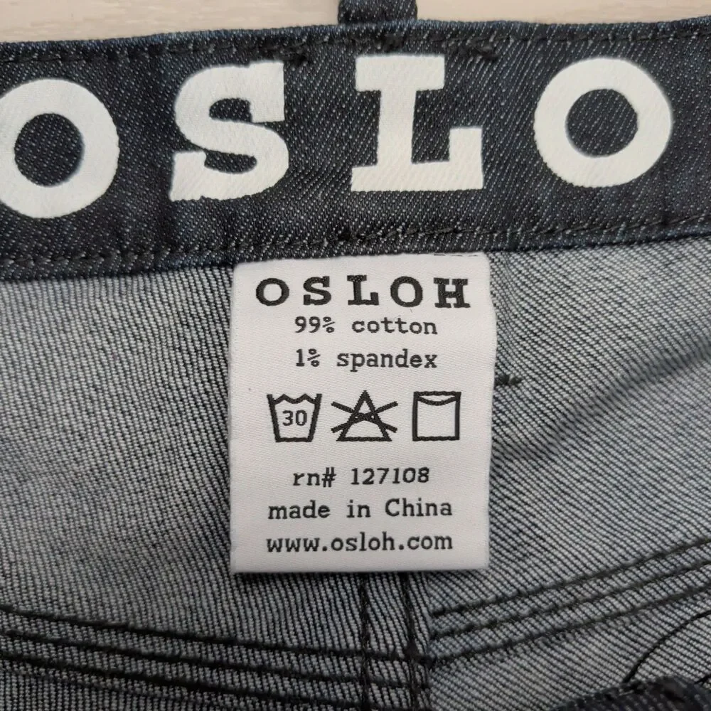 Osloh Jeans Mens 30x27 Blue Lane Trouser No 9 Pants Straight Cycling Biking‎